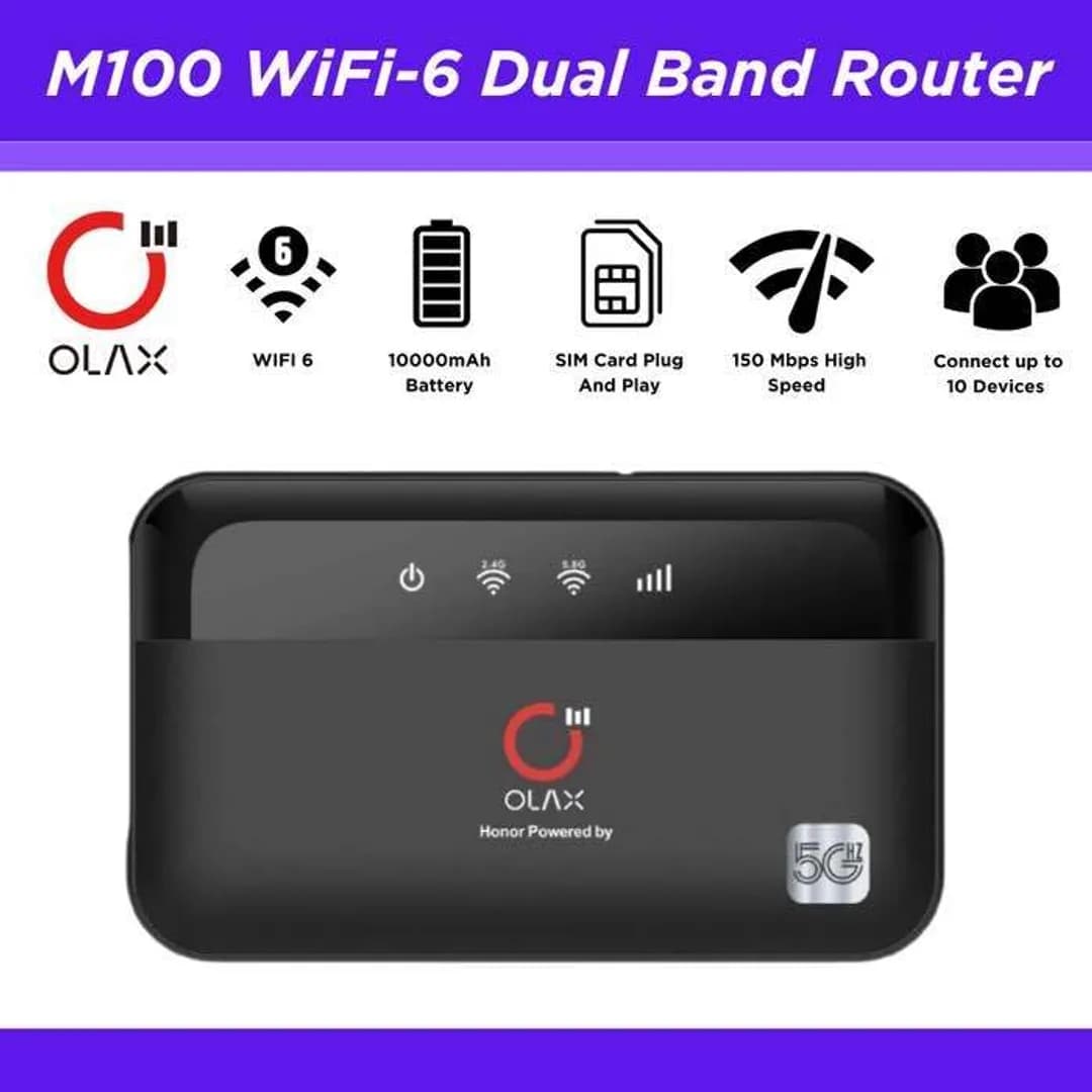 OLAX M100 Power Bank WiFi Router 